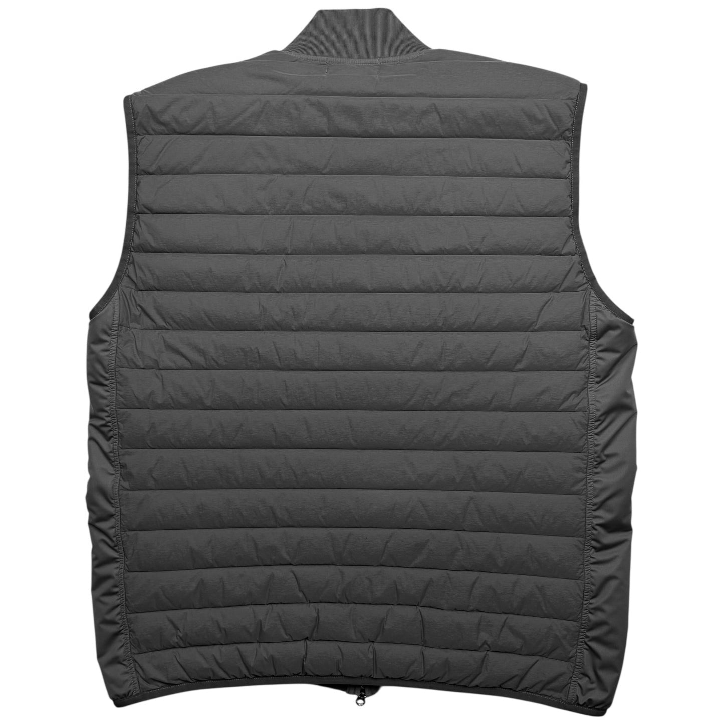 S/S 21 Stone Island Loom Woven Down Chambers Stretch Nylon Down TC Puffer Gilet - Grey
