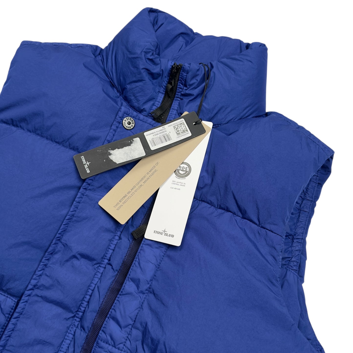 A/W 23 Stone Island Crinkle Reps R NY Down Gilet - Electric Blue