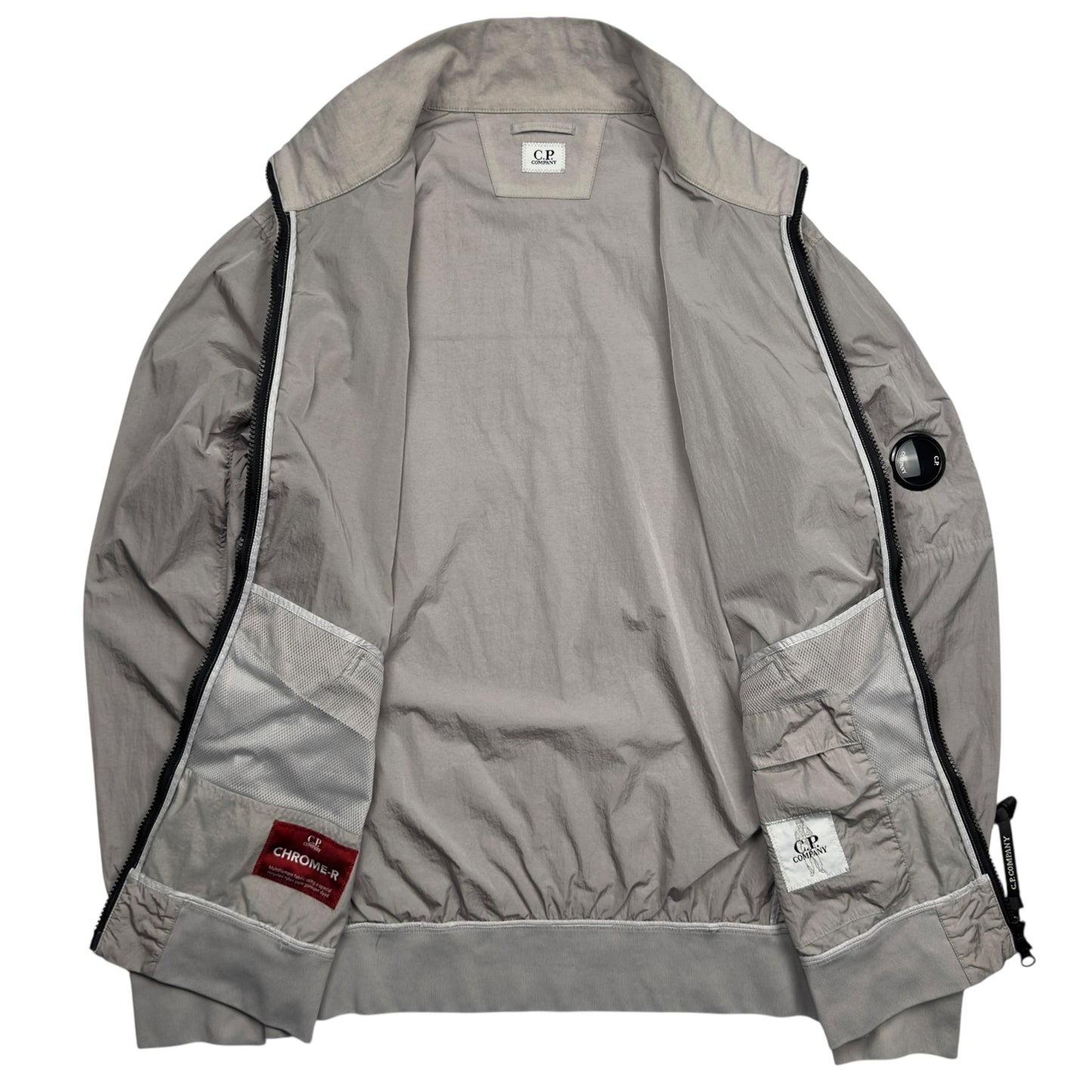 C.P. Company Chrome Bomber Jacket - Grey