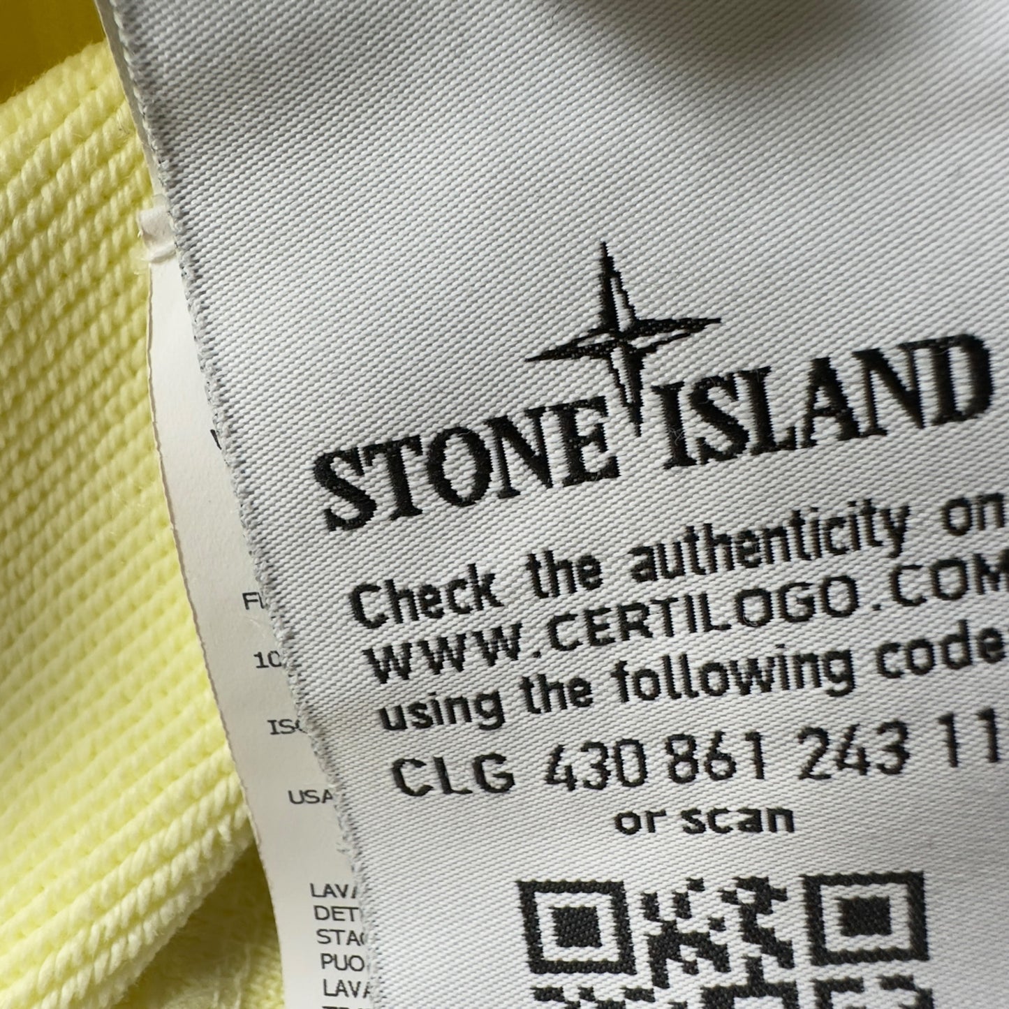 S/S 21 Stone Island Crewneck Sweater - Yellow
