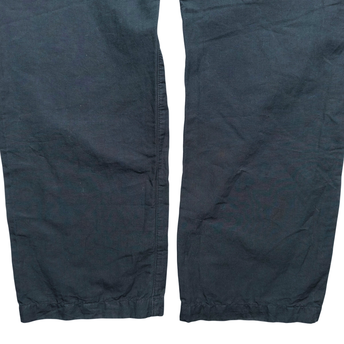 S/S 22 Stone Island Cotton / Linen Blend Cargo Trousers - Navy