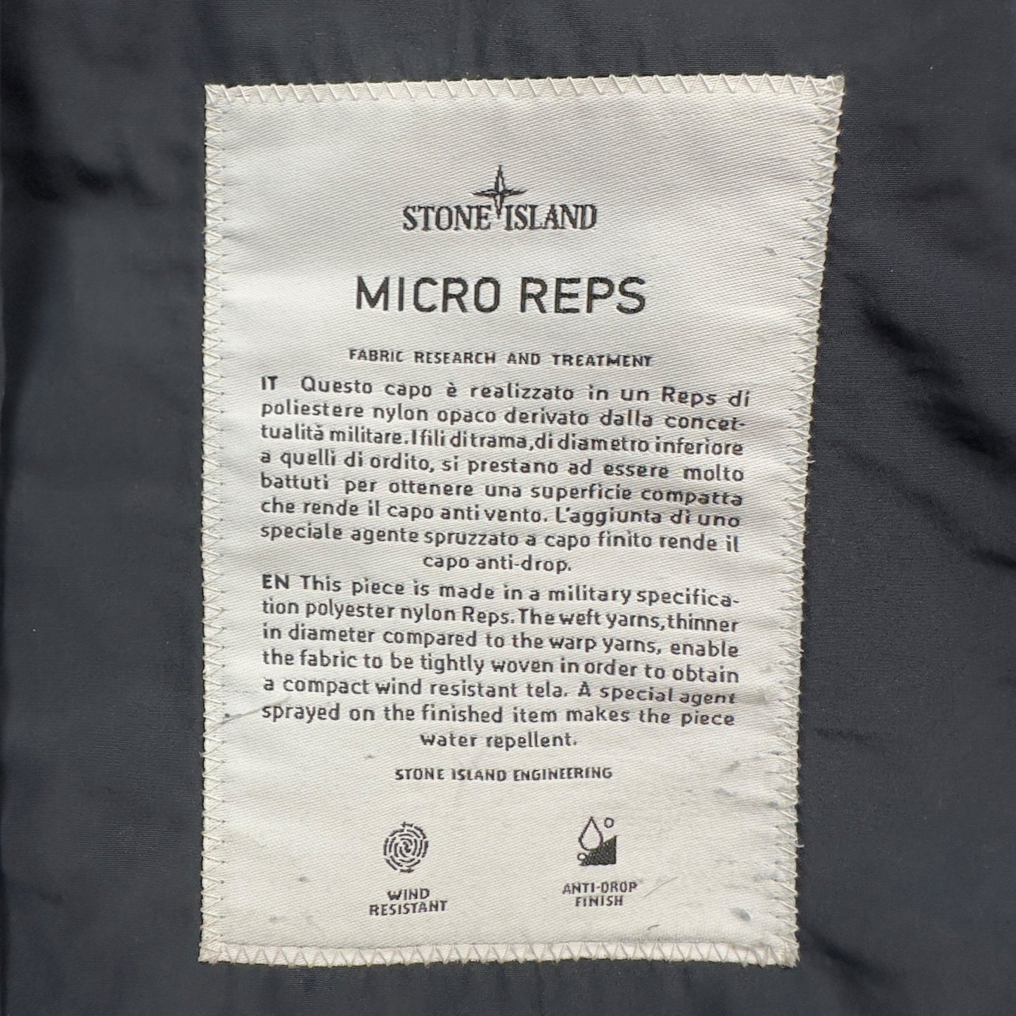 Stone Island Micro Reps Field Jacket - Navy