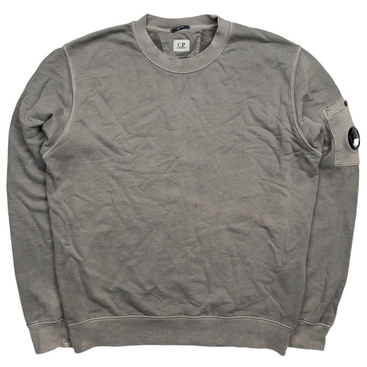 C.P. Company Resist Dyed Crewneck Sweater - Grey