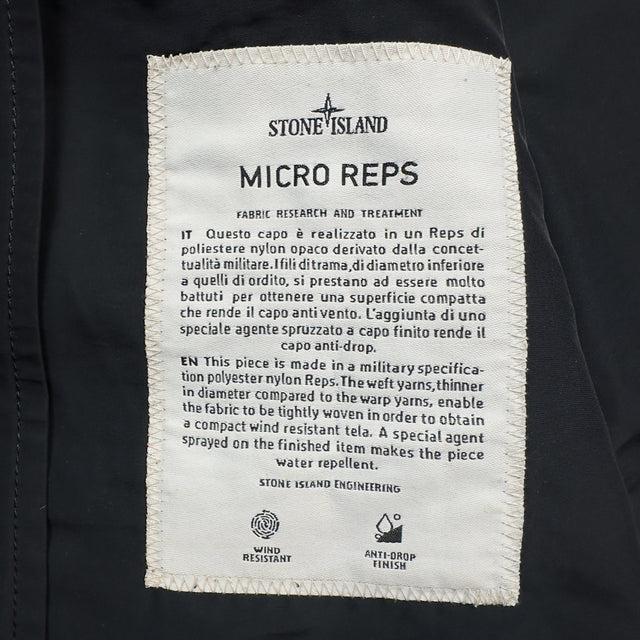 S/S 18 Stone Island Micro Reps Parka Jacket - Black