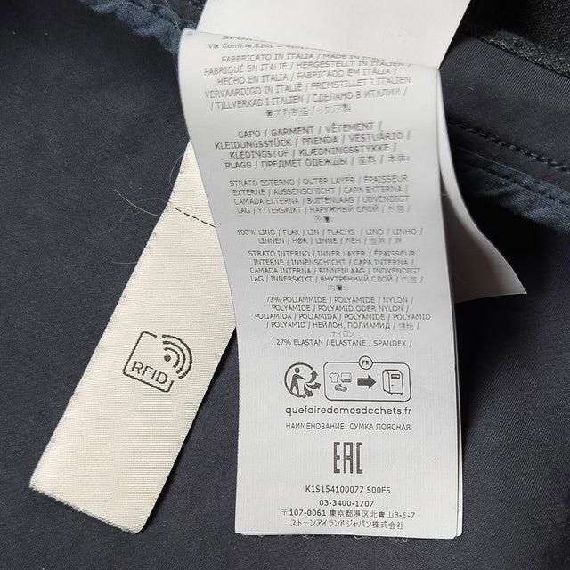 S/S 25 Stone Island Diagonal Linen Ghost Field Jacket