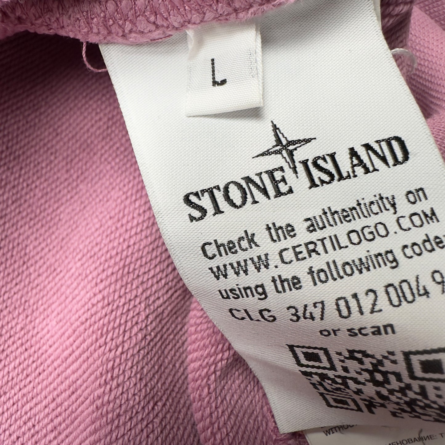 S/S 20 Stone Island Crewneck Sweater - Rose Quartz