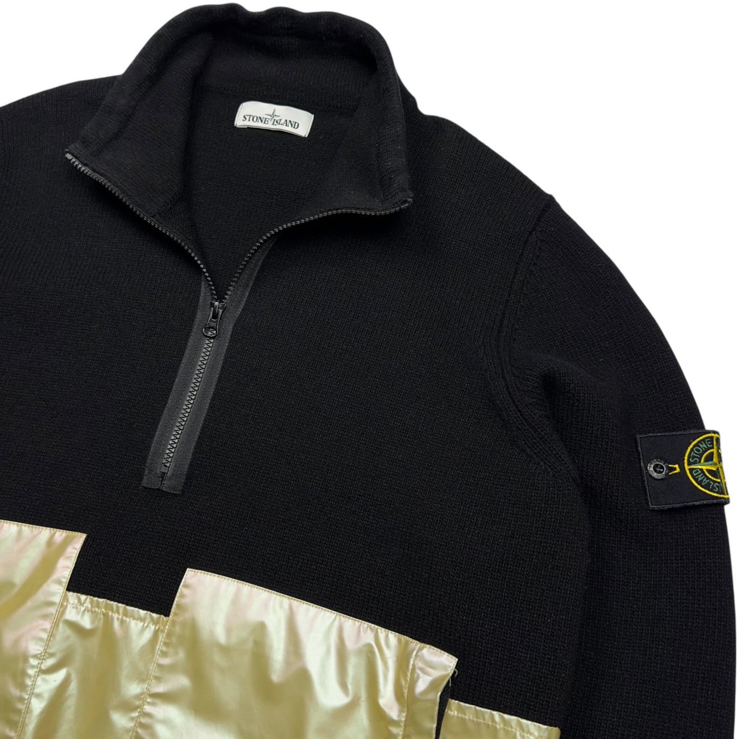 A/W 18 Stone Island Iridescent Lambswool Half Zip Sweater