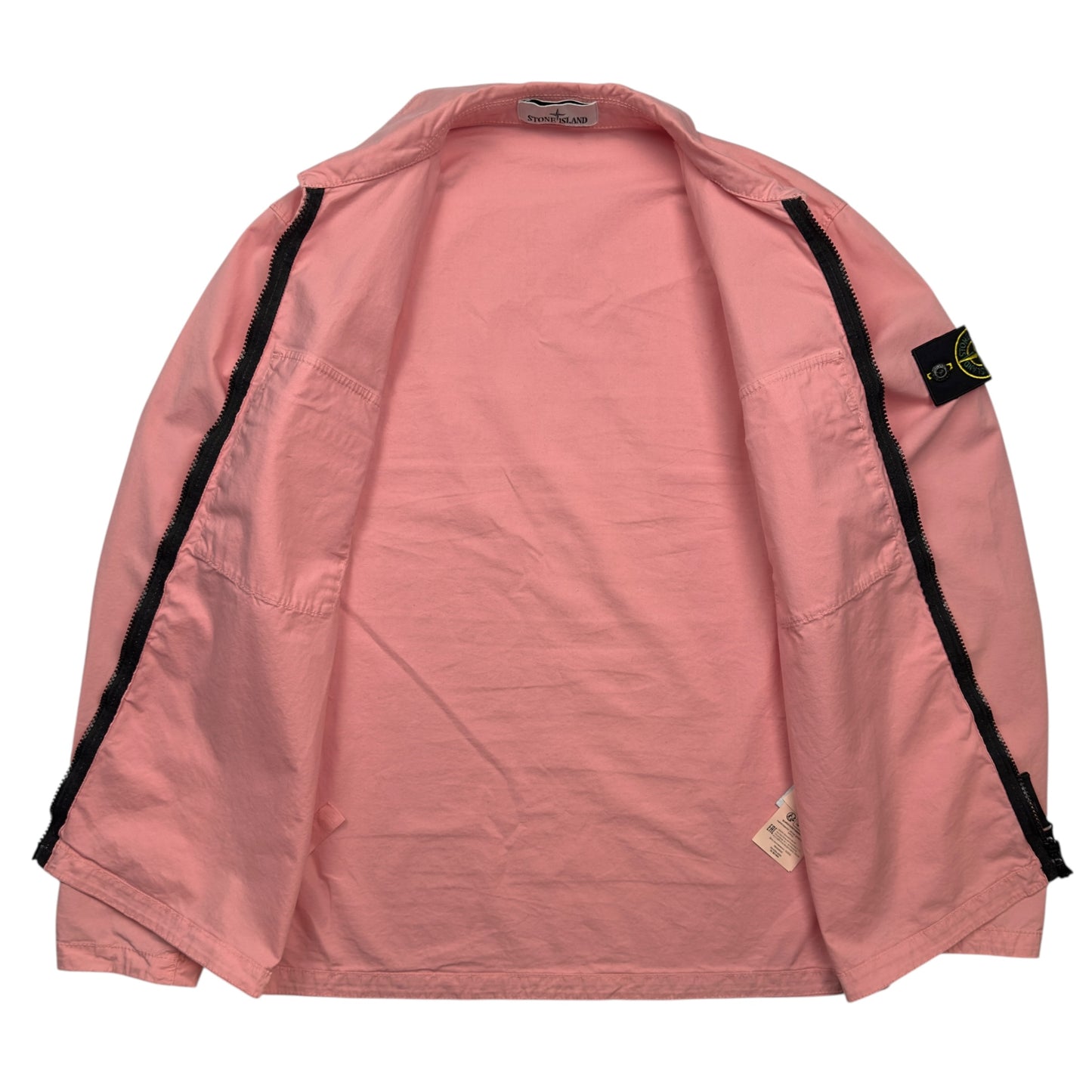 S/S 23 Stone Island Supima Cotton Twill Stretch-TC Overshirt - Pink