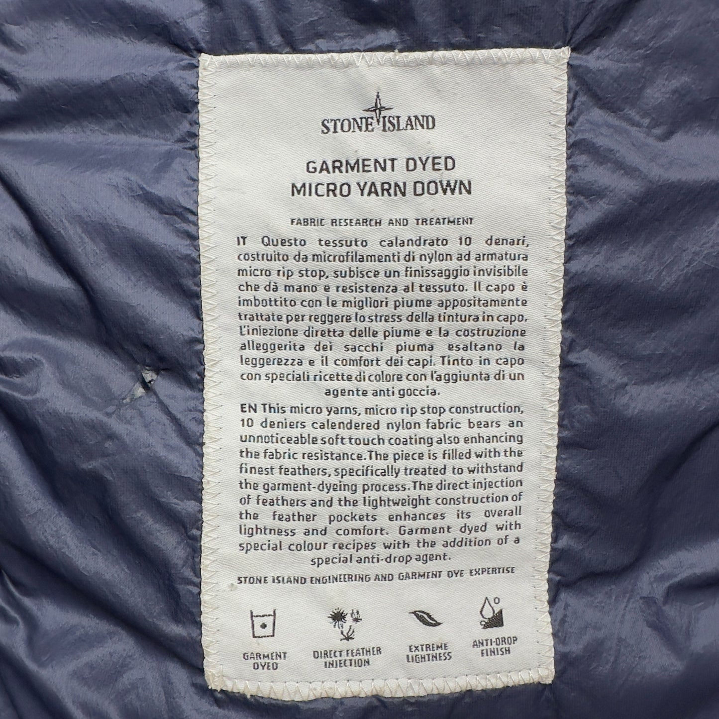 A/W 17 Stone Island Micro Yarn Down Puffer Jacket