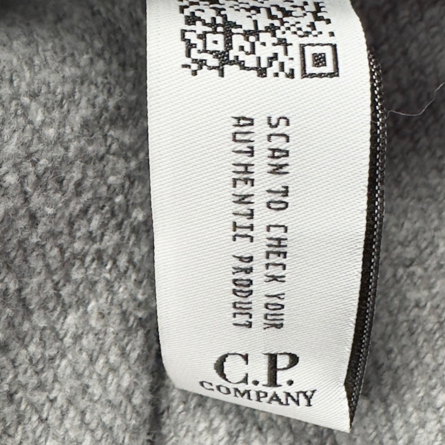 C.P. Company Diagonal Fleece Lens Hoodie - Grey