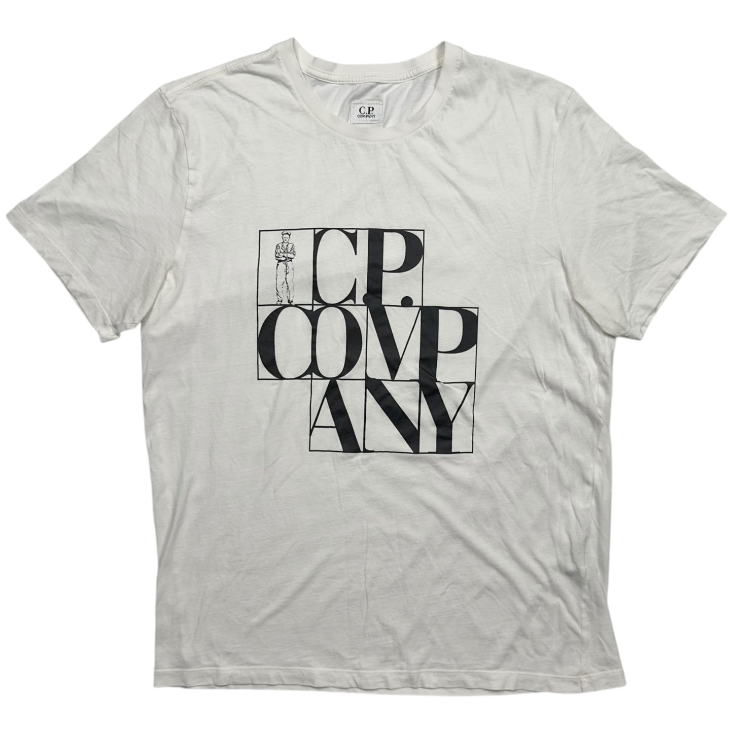 C.P. Company Large Spell Out T-Shirt  - White