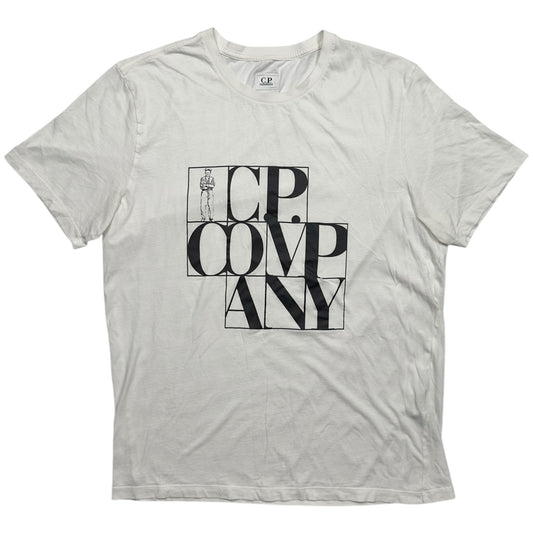 C.P. Company Large Spell Out T-Shirt  - White