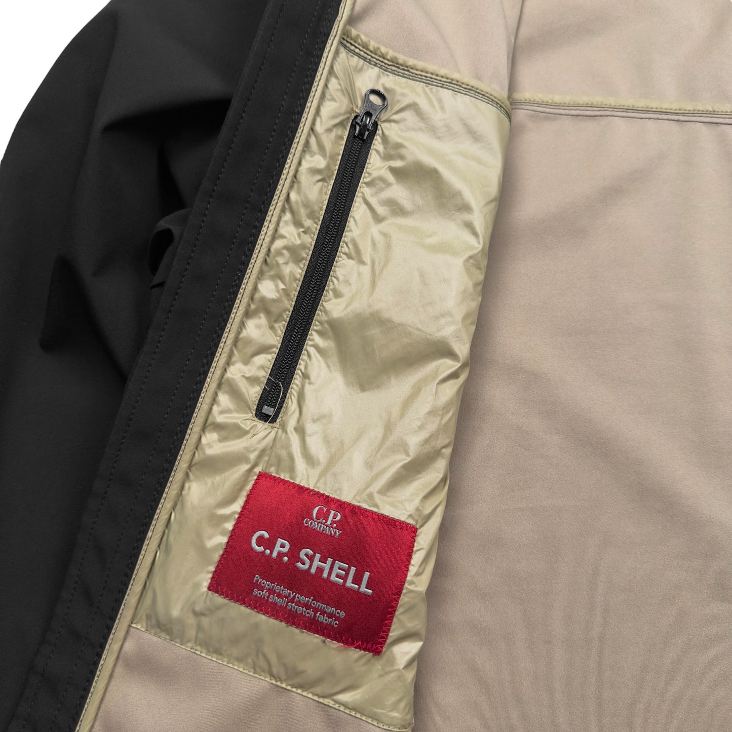 C.P. Company Soft Shell Goggle Jacket - Black