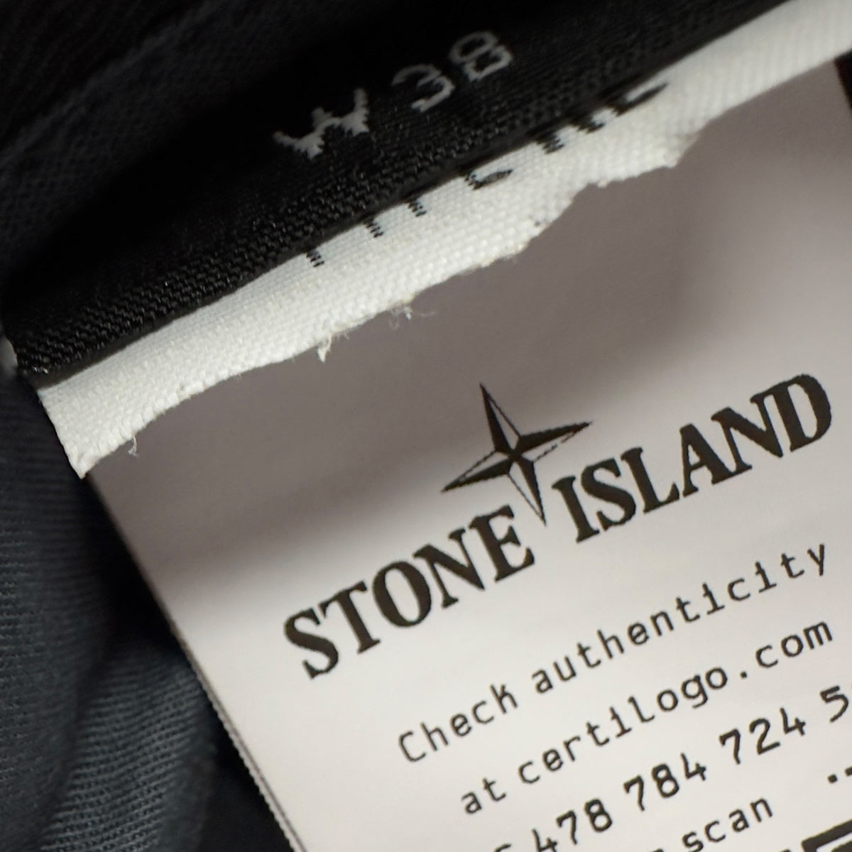 S/S 22 Stone Island Cotton / Linen Blend Cargo Trousers - Navy