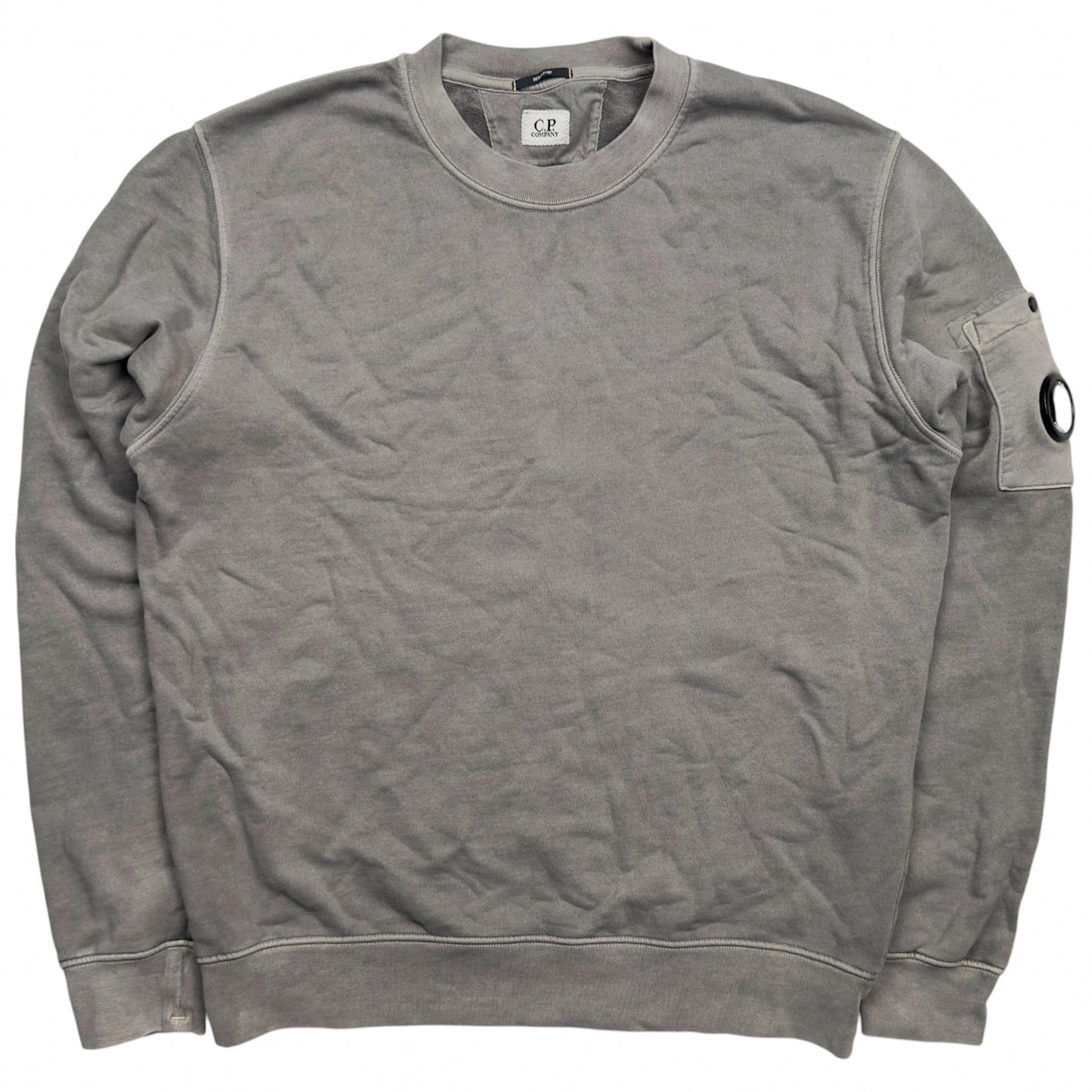 C.P. Company Resist Dyed Crewneck Sweater - Grey