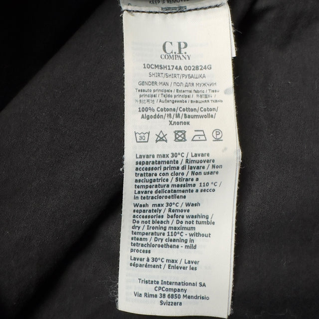 C.P. Company Gabardine Overshirt - Black