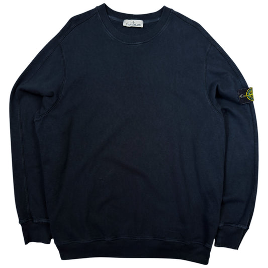 S/S 24 Stone Island Malfile Crewneck Sweater - Navy