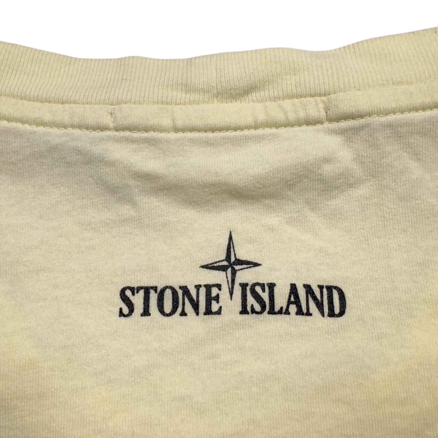 S/S 21 Stone Island Marble One Print T-Shirt - Light Yellow