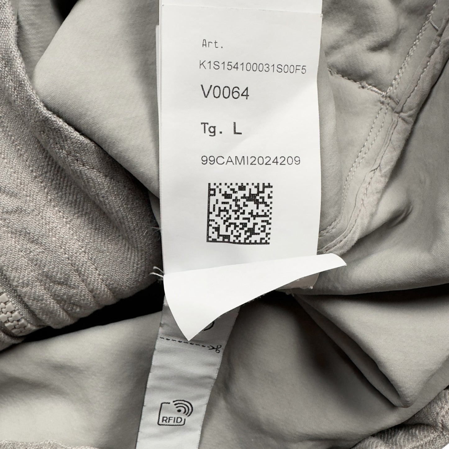 S/S 25 Stone Island Diagonal Linen Ghost Jacket