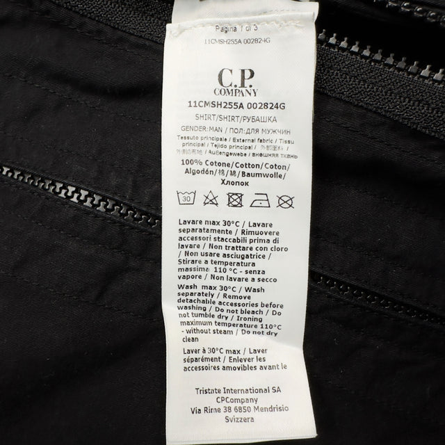 C.P. Company Metropolis Garbadine Overshirt - Black