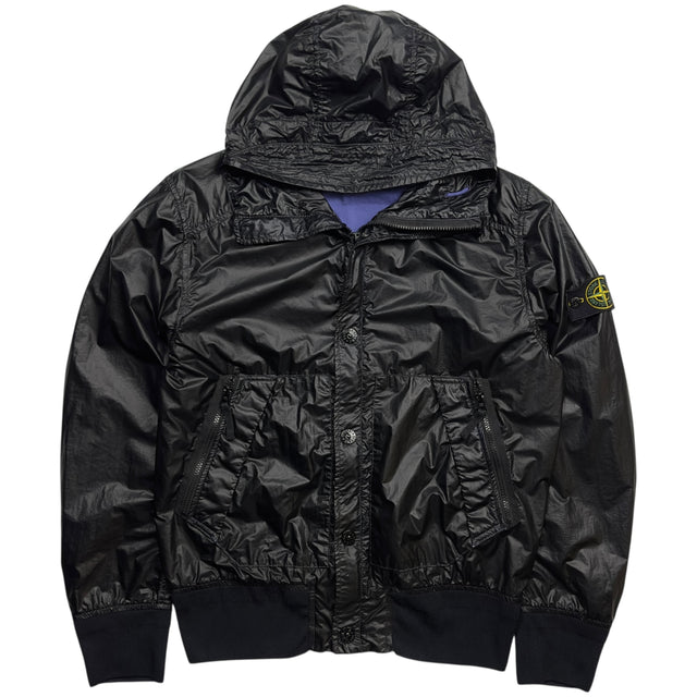 S/S 13 Stone Island Glass Hooded Jacket - Black