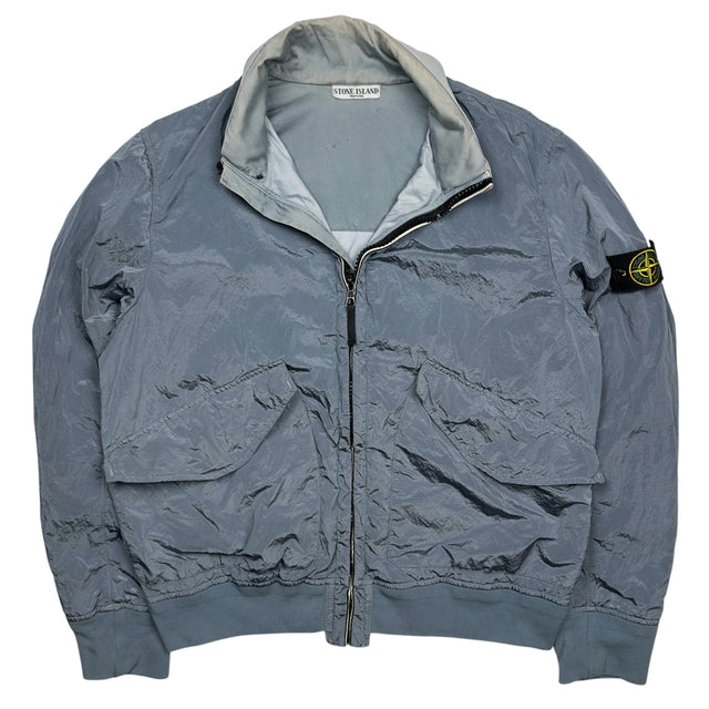 S/S 09 Stone Island Nylon Metal Watro Bomber Jacket - Light Blue