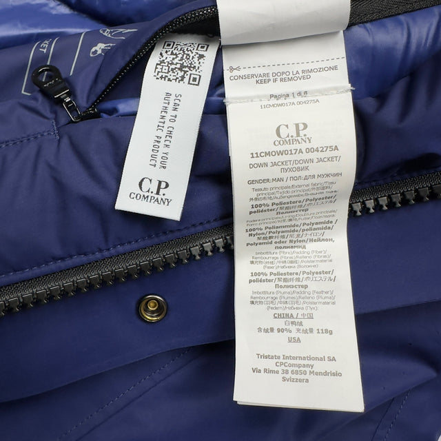 C.P. Company Micro M Down Jacket - Navy