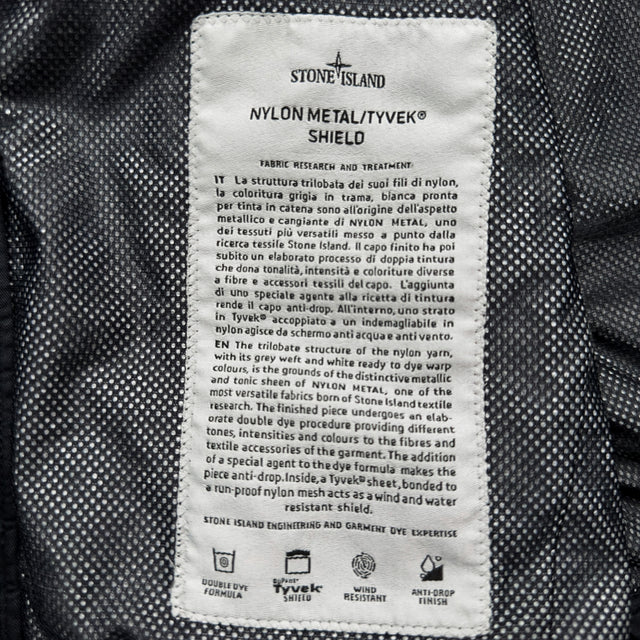 S/S 16 Stone Island Nylon Metal Tyvek Shield Jacket - Navy