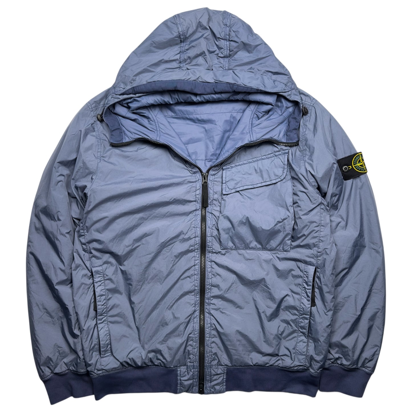 A/W 22 Stone Island Crinkle Reps R-NY with Primaloft Jacket - Blue