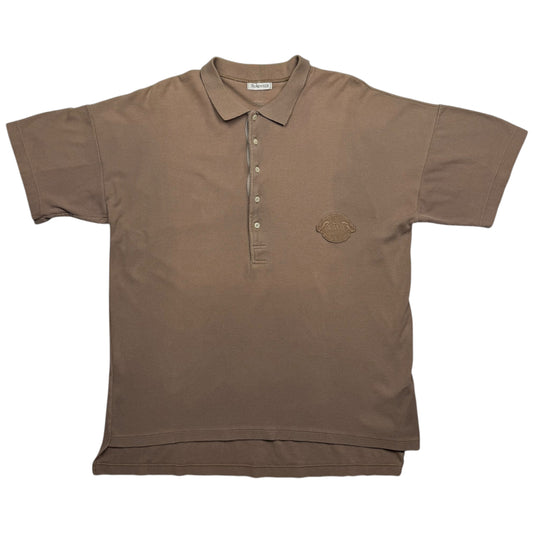 80's Boneville Navy Arctic Polo Shirt - Brown
