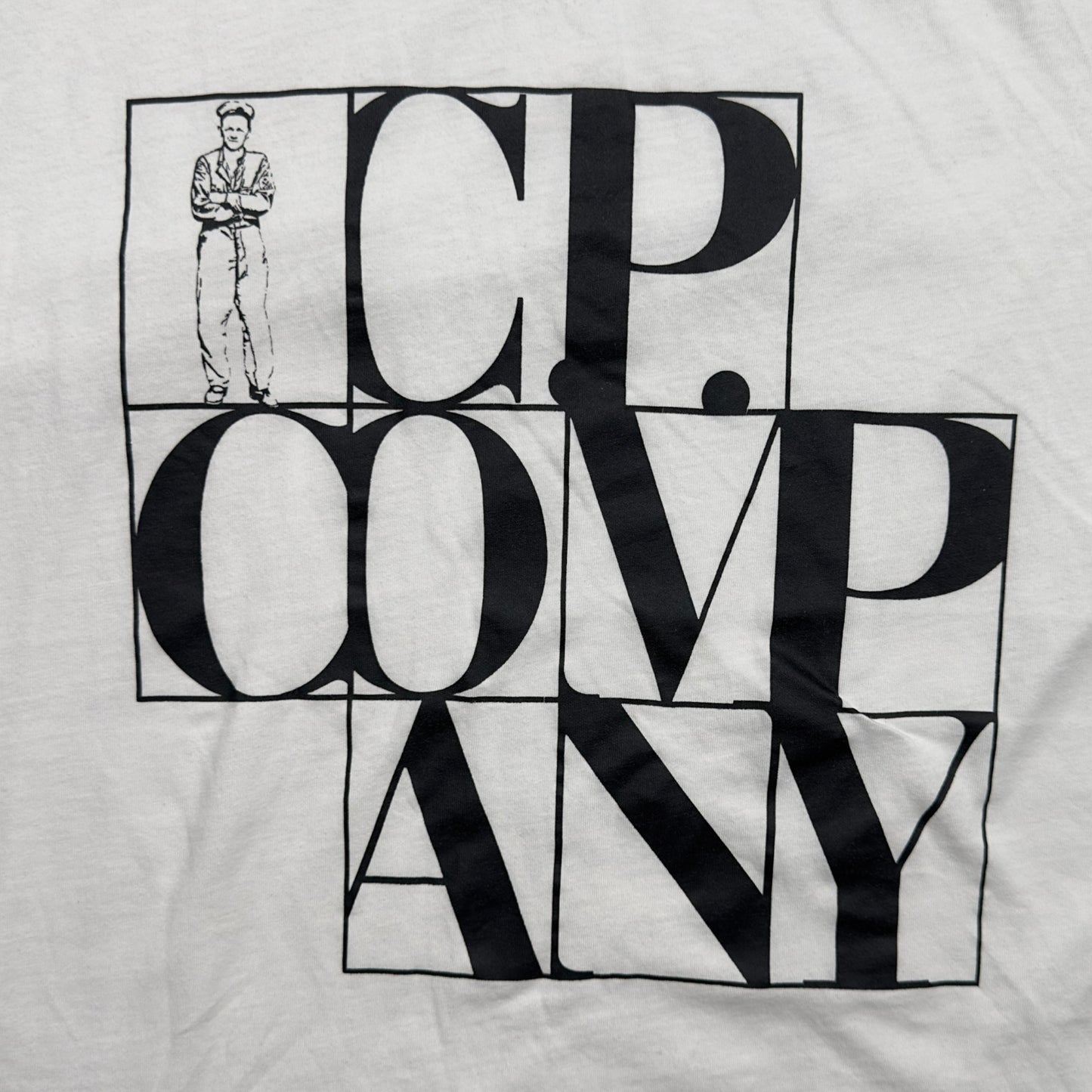 C.P. Company Large Spell Out T-Shirt  - White
