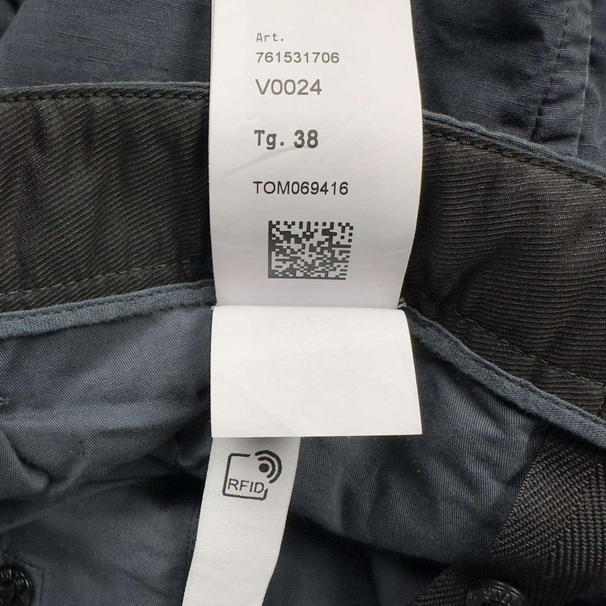 S/S 22 Stone Island Cotton / Linen Blend Cargo Trousers - Navy