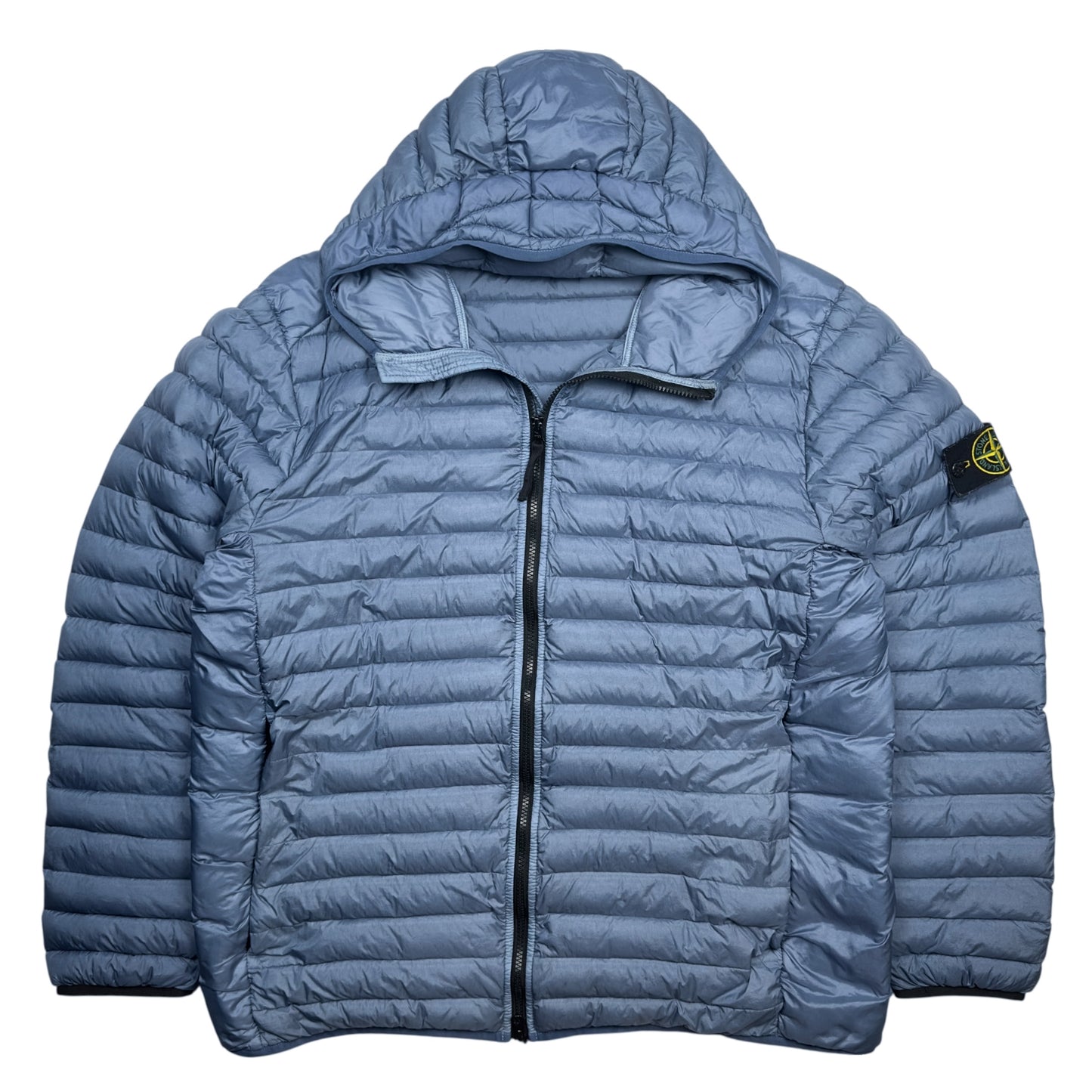 A/W 22 Stone Island Loom Woven Chambers R-Nylon Down TC Puffer Jacket - Avio Blue