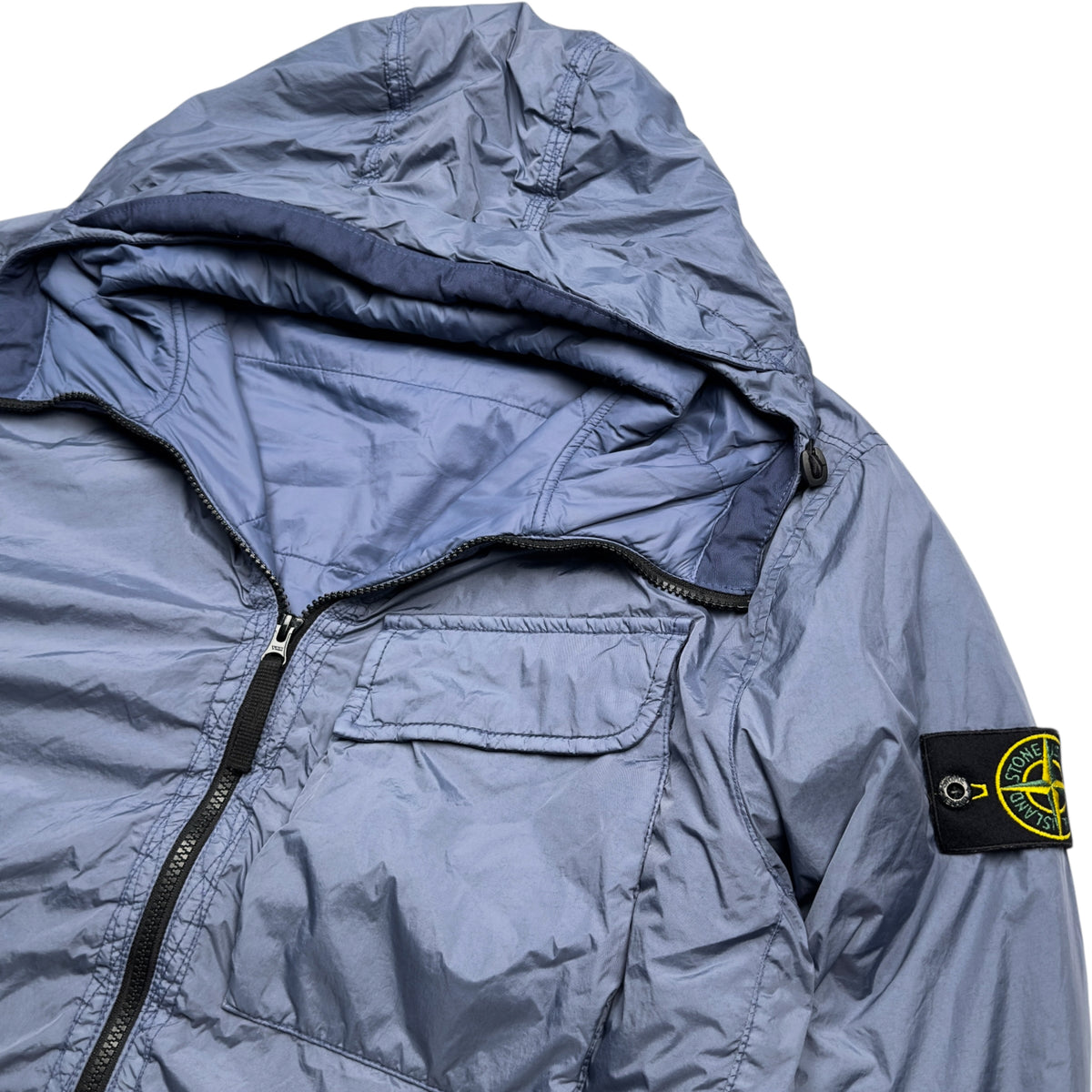 A/W 22 Stone Island Crinkle Reps R-NY with Primaloft Jacket - Blue