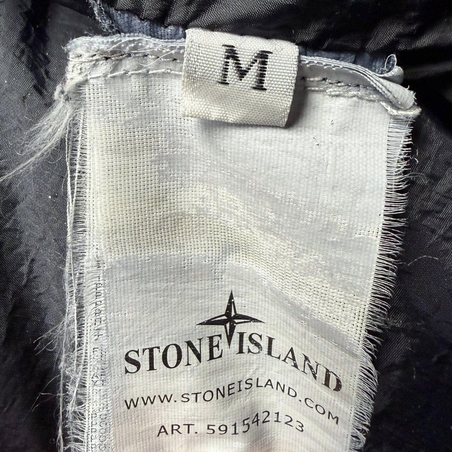 A/W 13 Stone Island Crinkle Reps Down Puffer Parka Jacket - Navy
