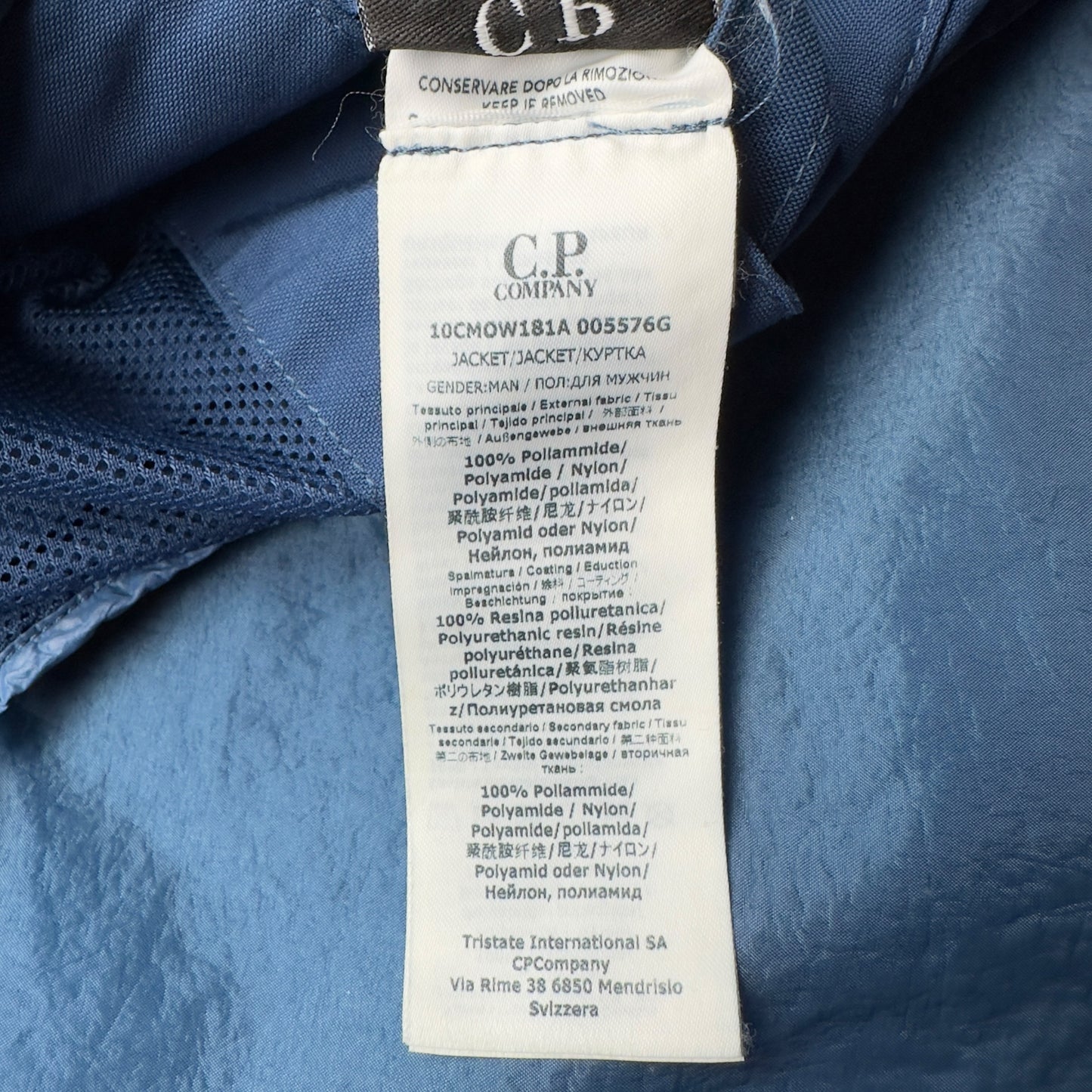 C.P. Company Nyber Goggle Jacket - Navy