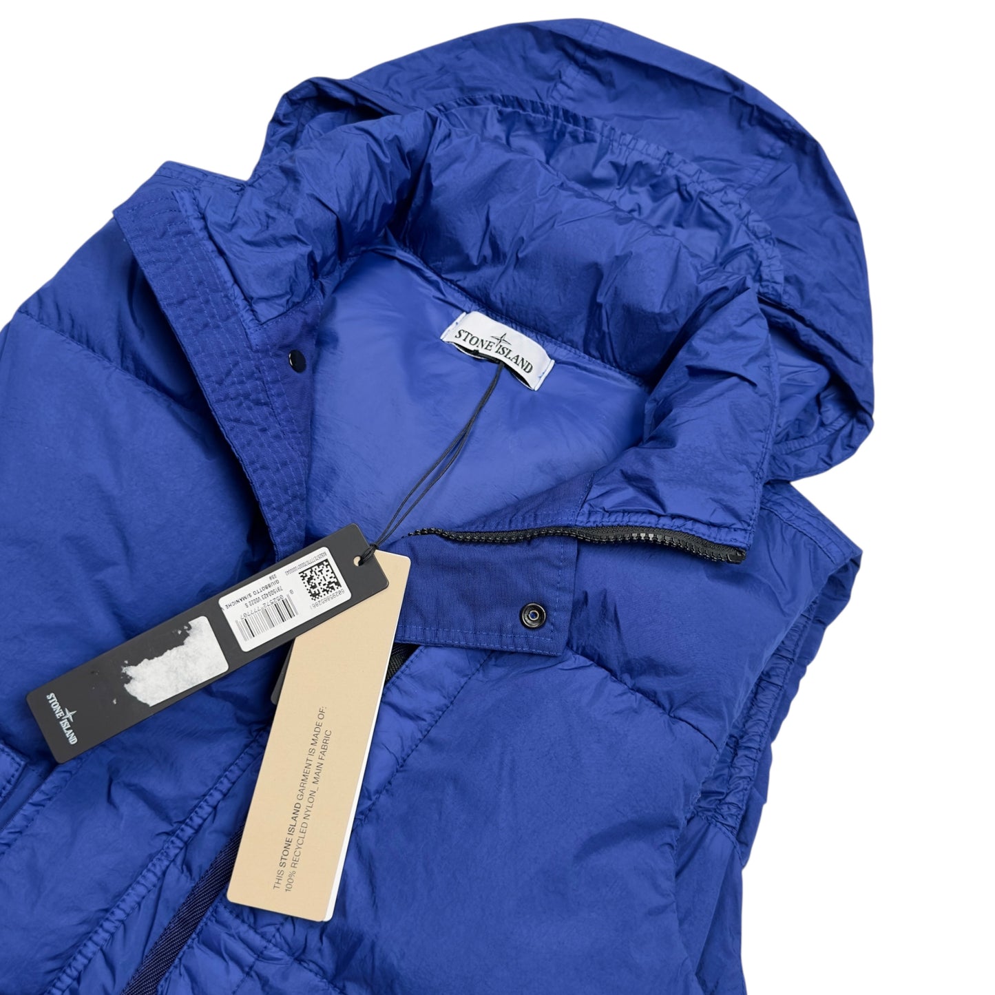 A/W 23 Stone Island Crinkle Reps R NY Down Gilet - Electric Blue