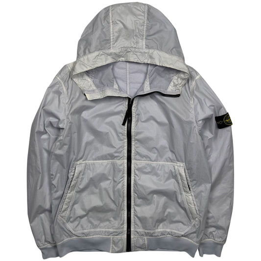 A/W 18 Stone Island Lamy Flock Jacket - White