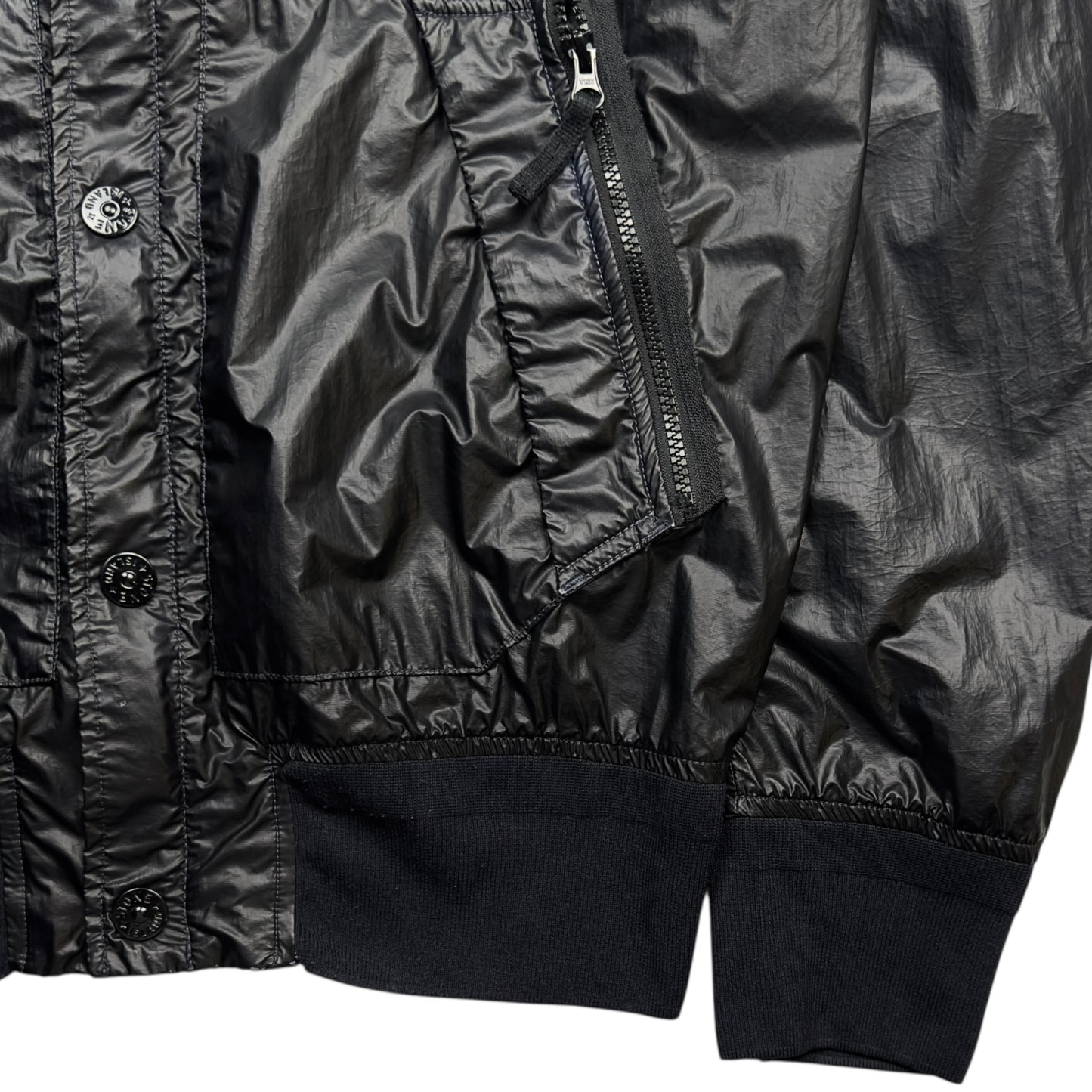 S/S 13 Stone Island Glass Hooded Jacket - Black