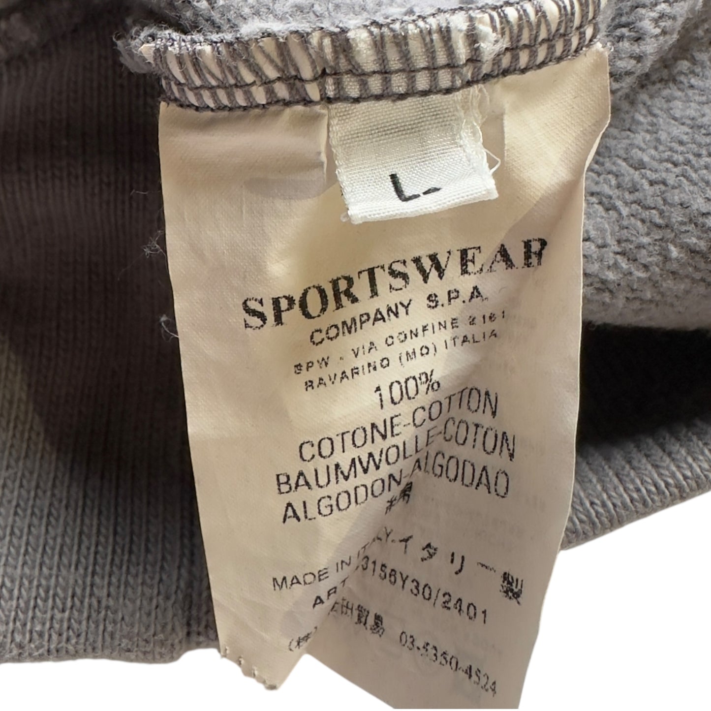 A/W 05 Stone Island Thick Cotton Sweater