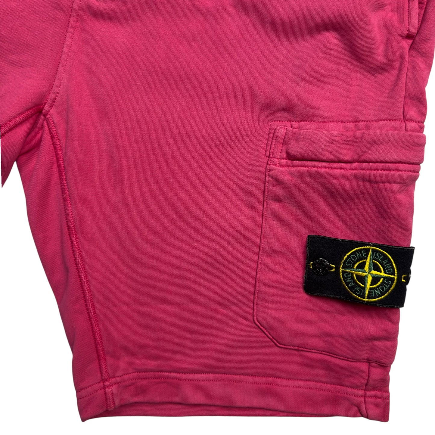 S/S 22 Stone Island Cotton Jersey Cargo Shorts - Pink