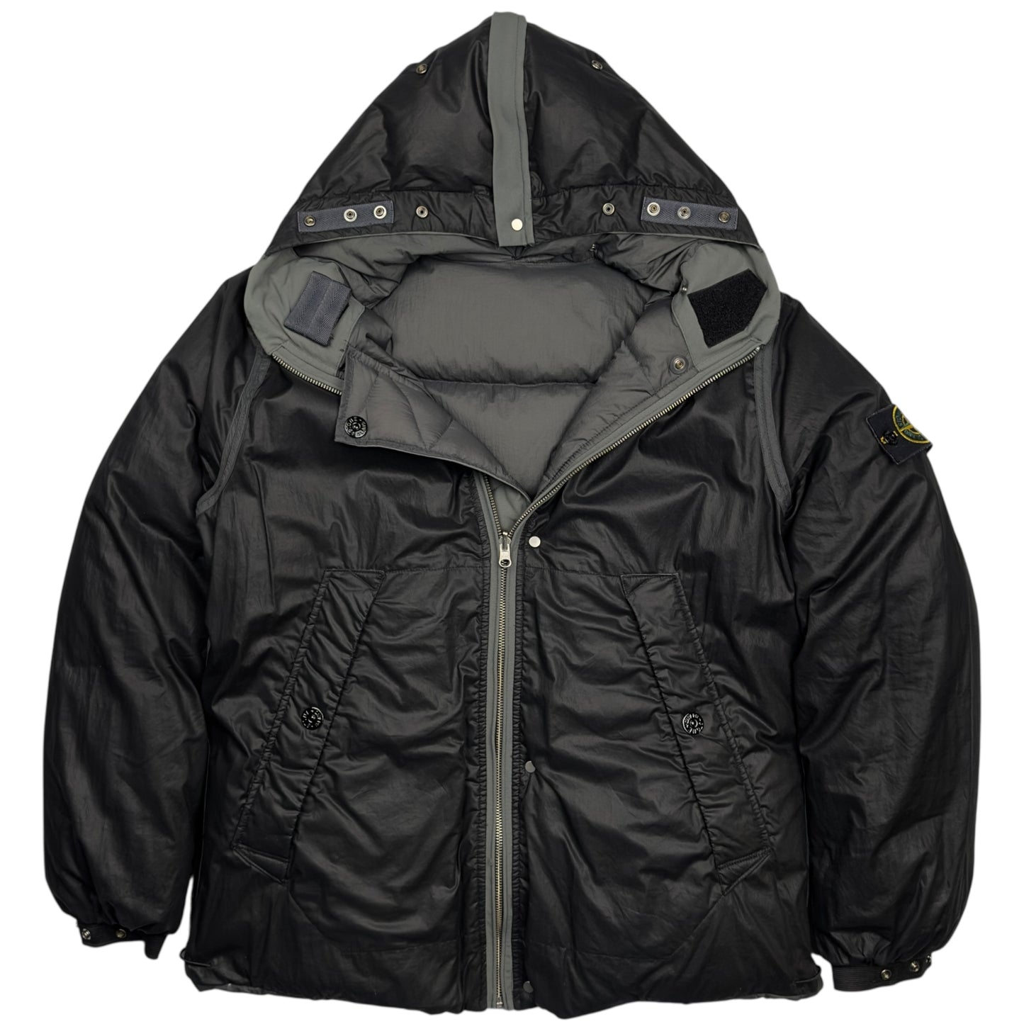 A/W 10 Stone Island Opaque Nylon Down Reversible Puffer Jacket