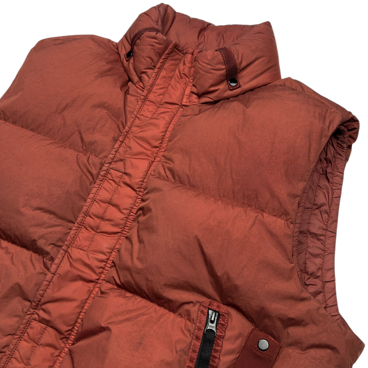 A/W 21 Stone Island Crinkle Reps R NY Down Gilet - Rust