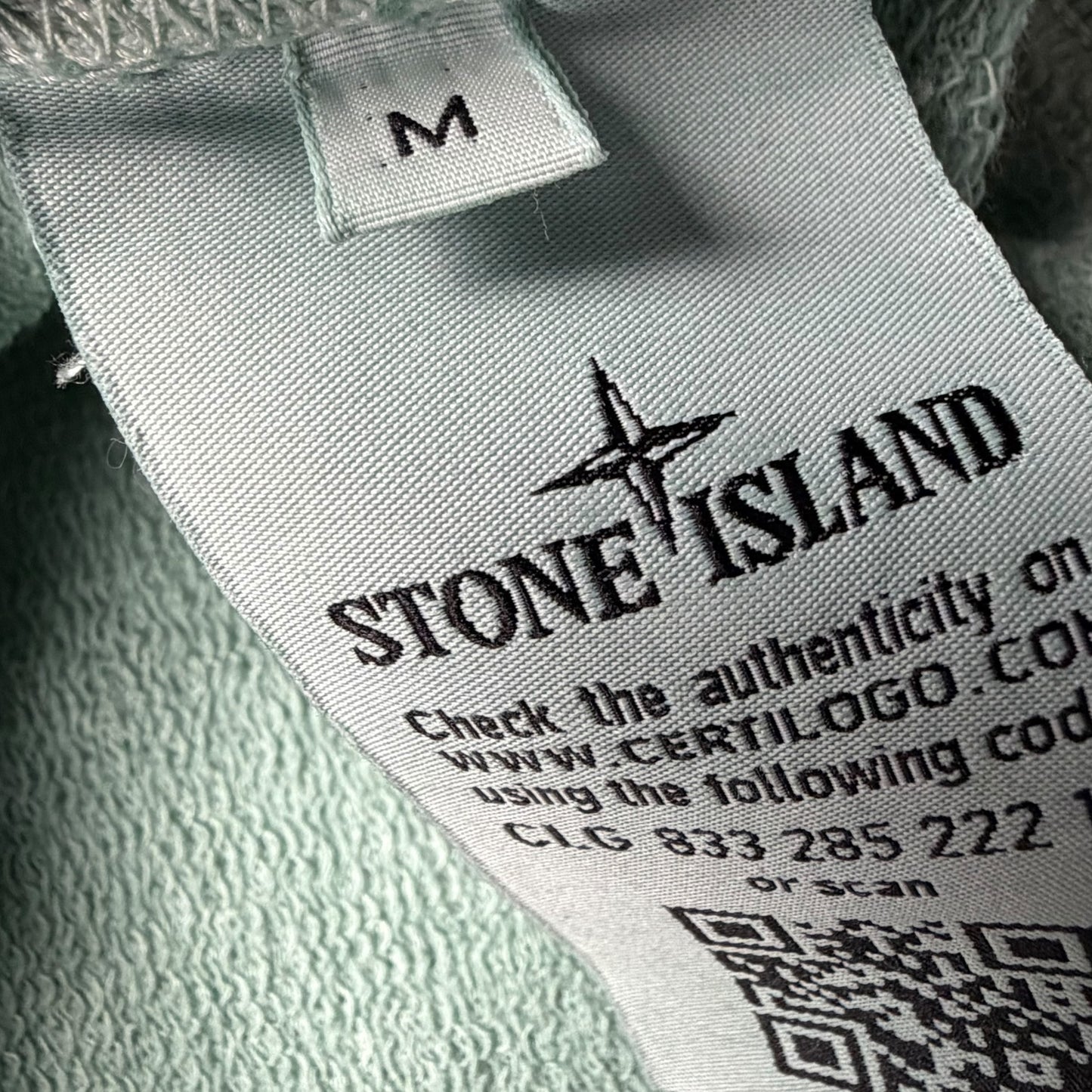 S/S 21 Stone Island Old Effect Crewneck Sweater - Mint Green