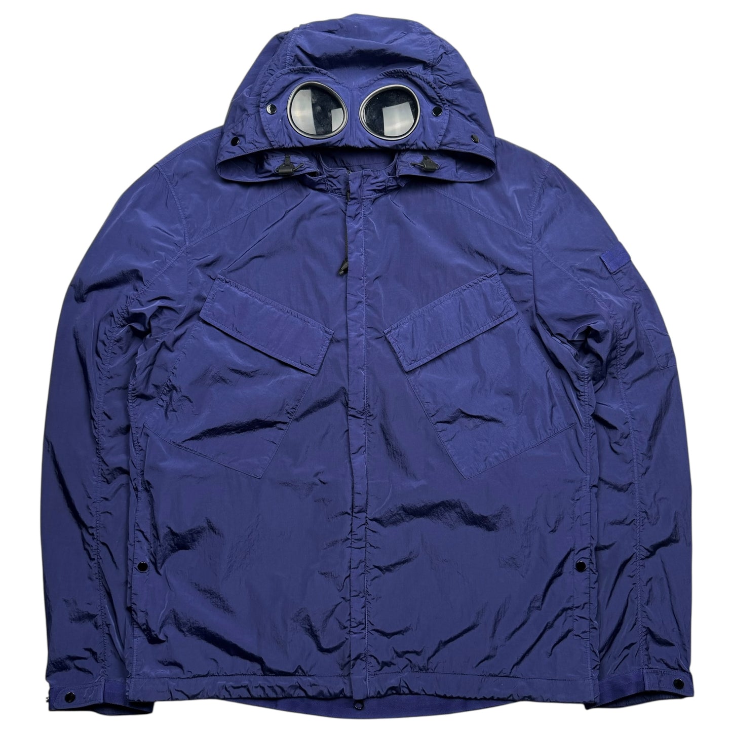 C.P. Company Chrome Nylon Goggle Jacket - Navy