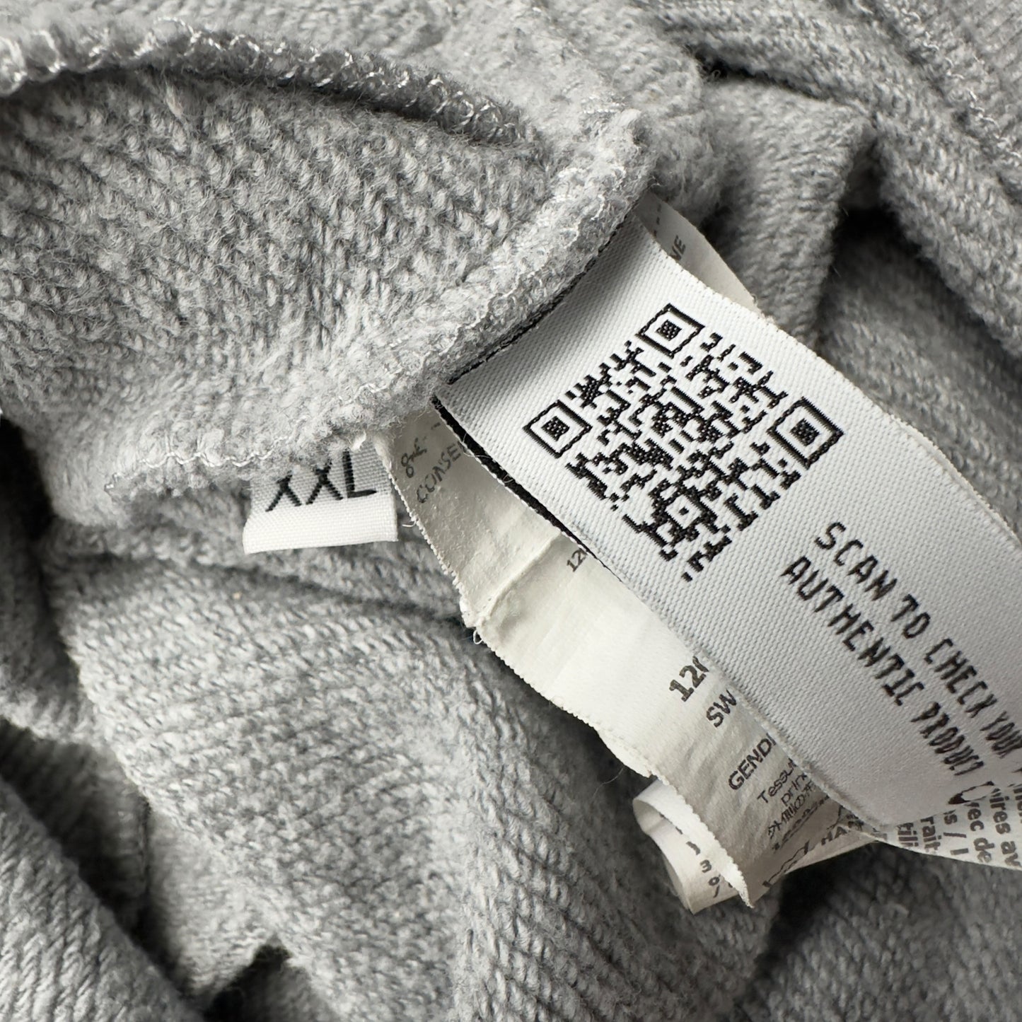 C.P. Company Diagonal Raised Fleece Quarter Zip Sweater - Grey