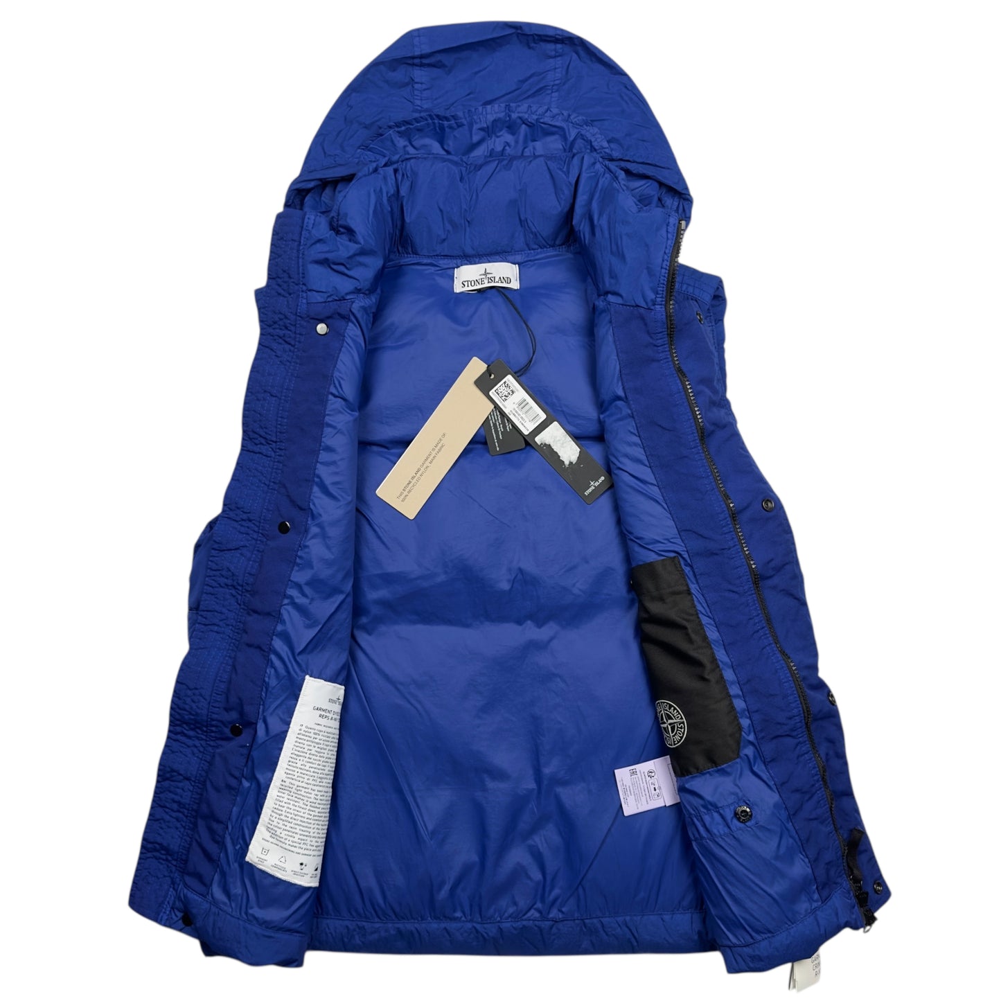 A/W 23 Stone Island Crinkle Reps R NY Down Gilet - Electric Blue