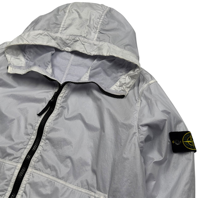 A/W 18 Stone Island Lamy Flock Jacket - White