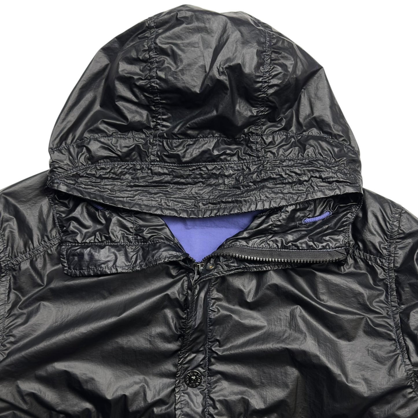 S/S 13 Stone Island Glass Hooded Jacket - Black
