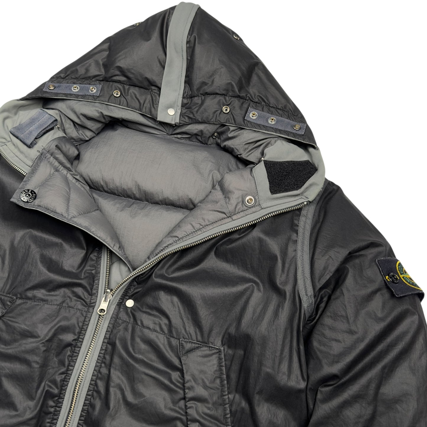 A/W 10 Stone Island Opaque Nylon Down Reversible Puffer Jacket
